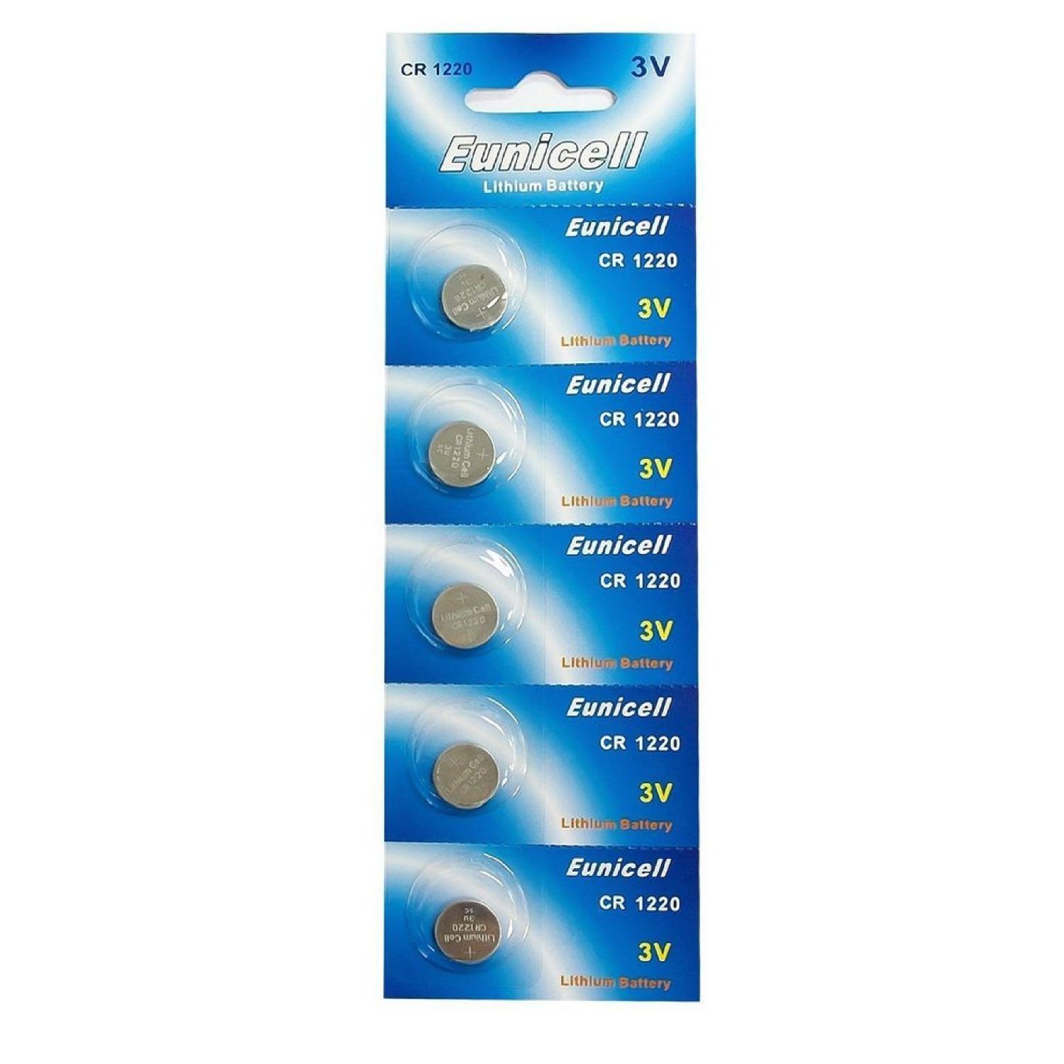 Pack of 5 x CR1220 Batteries